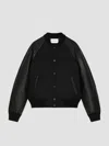 Givenchy Men's Mix Material Blouson With Paris Embroidery In Multi