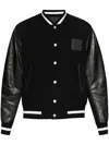 Givenchy Black Jacket With 4g Motif On Front In Wool And Tech Fabric Blend Man In Multicolor