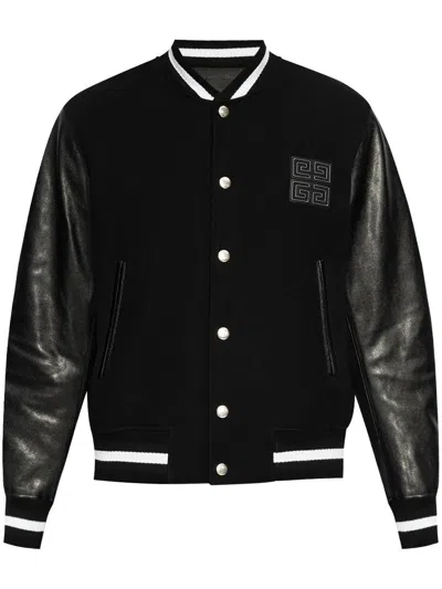 GIVENCHY GIVENCHY MEN `MIX MATERIAL` VARSITY JACKET