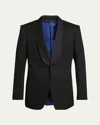 Givenchy Monogram 72 Jacquard-collar Blazer In Black