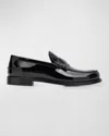 GIVENCHY MEN'S MR G PATENT LEATHER PENNY LOAFERS