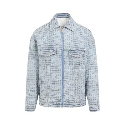 Givenchy Men's Navy Cotton Jacket For Ss24 In Blue
