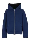 Givenchy Men Neoprene Con Cappuccio E Zip In Blue