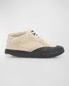 Givenchy Fabric And Leather Sneakers With Intentional Dirties In White