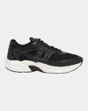 Givenchy Nfnty-52 Runners In Synthetic Leather And Mesh In Black