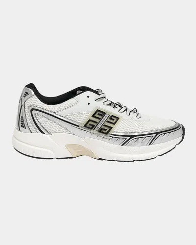 Givenchy White Silvery Polyester Sneakers