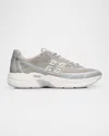 Givenchy Nfnty-52 Sneakers In Suede And Mesh In Light Grey