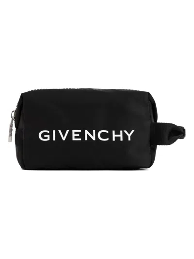 Givenchy Men's Nylon Beauty Case With Logo In Black