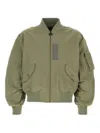 Givenchy Green Nylon Bomber Jacket In Green