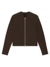 GIVENCHY MEN'S OVERSIZED CARDIGAN IN WOOL WITH FRONT ZIP