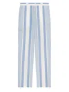 GIVENCHY MEN'S PANTS IN LINEN WITH 4G STRIPES