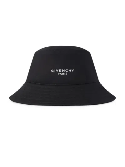 Givenchy Men's Paris Bucket Hat In Cotton In Black