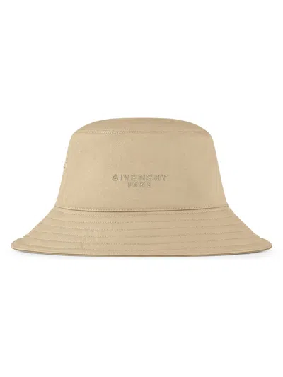 Givenchy Men's Paris Bucket Hat In Cotton In Metallic