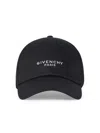 Givenchy Men's Paris Embroidered Cap In Cotton In Black