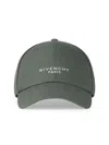 Givenchy Men's Paris Embroidered Cap In Cotton In Green