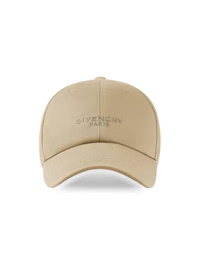 Givenchy Men's Paris Embroidered Cap In Cotton In Neutral