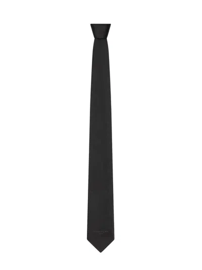 Givenchy Men's Paris Tie In Silk Jacquard In Black