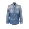 Givenchy Denim Shirt With Chest Pockets And Long Sleeves