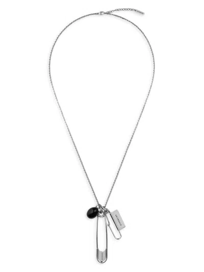 Givenchy Men's Pin Necklace In Metal In Metallic