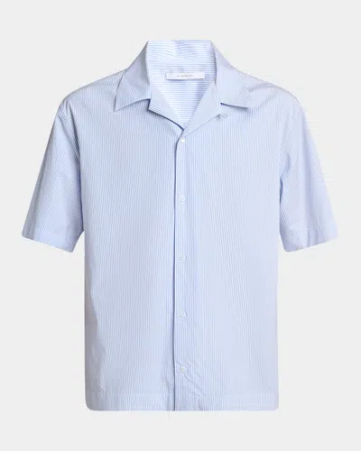 Givenchy Men's Pinstripe Bowling Shirt In Multi