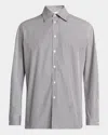 Givenchy Men's Pinstripe Poplin Dress Shirt In Gray