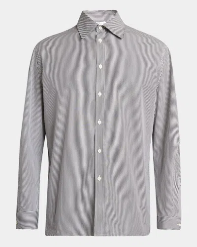 Givenchy Men's Pinstripe Poplin Dress Shirt