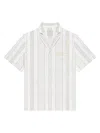 GIVENCHY MEN'S PLAGE BOXY FIT SHIRT IN COTTON TOWELING