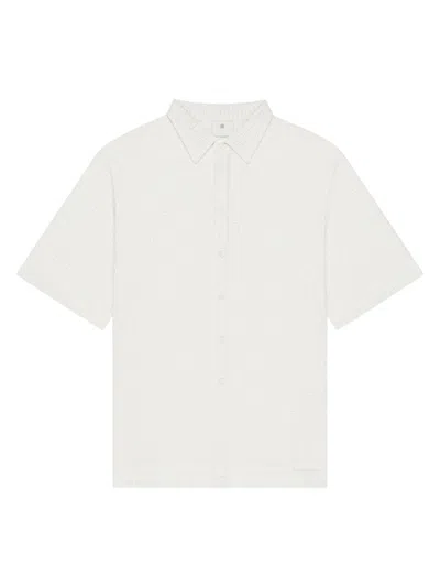 Givenchy Men's Plage Shirt In 4g Lace In Natural