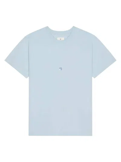 Givenchy T-shirt In Cotton With 4g Detail In Blue