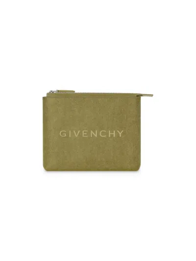 Givenchy Men's Plage Travel Pouch In Canvas In Green