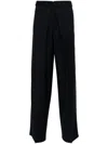 Givenchy Men Pleated Extra Large Chino Pants In Black