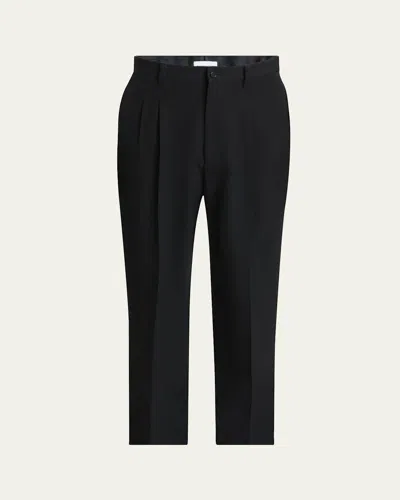 Givenchy Men's Pleated Formal Trousers In Black
