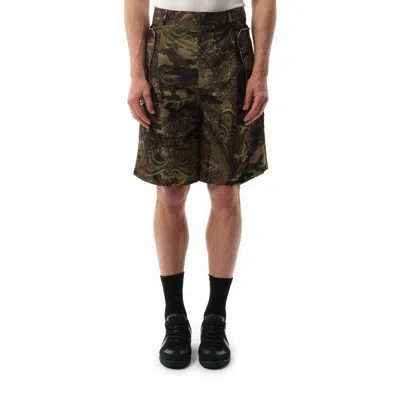 Givenchy Men's Podium Dollar Bermuda Shorts In Khaki