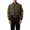 Givenchy Men's Podium Dollar Bomber Jacket In Khaki