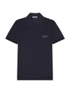 Givenchy Men's Polo In Cotton With Paris Gros Grain In Blue