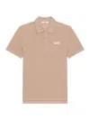 Givenchy Men's Polo In Cotton With Paris Gros Grain In Neutral