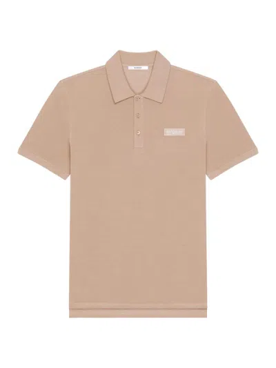 Givenchy Men's Polo In Cotton With Paris Gros Grain In Neutral