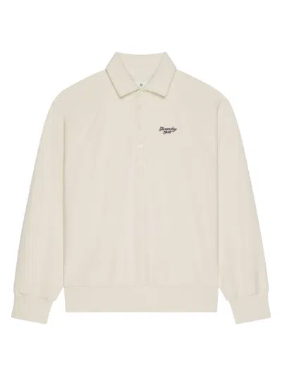 Givenchy Men's Polo Shirt In Fleece In White