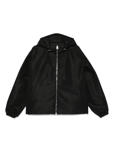 Givenchy Men `polyfaille` Hoodie Windbreaker In Black