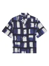 Givenchy Afternoon Light Check Twill Camp Shirt In Multi