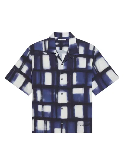 Givenchy Afternoon Light Check Twill Camp Shirt In Multi