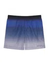 Givenchy Printed Swim Shorts With Gradient Effect In Blue