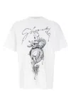 Givenchy Men White Crewneck T-shirt With Maxi Logo Print On The Front In Cotton Man In White