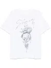 Givenchy Chandelier And Snake Printed T-shirt In White