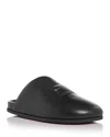 Givenchy Leather Slippers Featuring Flat Sole Design In Black