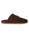 Givenchy Logo-patch Slides In Brown