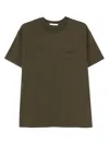 Givenchy Cotton T-shirt With Stamp Print Clothing In Green