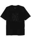 Givenchy T-shirt En Coton Avec Broderie Hg In Multicolor