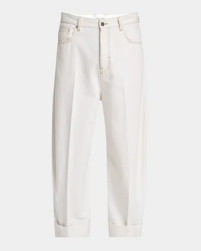 Givenchy Men's Relaxed Straight Fit Five-pocket Pants In Neutral