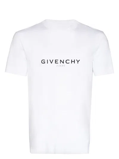GIVENCHY MEN'S REVERSE SLIM T-SHIRT WITH LOGO